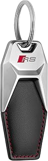 Porte-clés en cuir audi rs, 3181900701, noir/argent