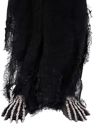 Accessoire de costume d'halloween pied de squelette de zagon studios pour adultes, noir