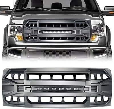 Grille avant de remplacement megai pour f150 2009-2014, grille de pare-chocs avant noire
