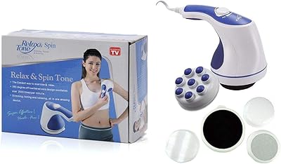 Masseur relaxant, outil professionnel de sculpture du corps à tête rotative avec 4