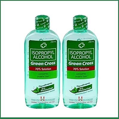 Hydratant à 70 % d'alcool isopropylique green cross 250 ml (paquet de 2)