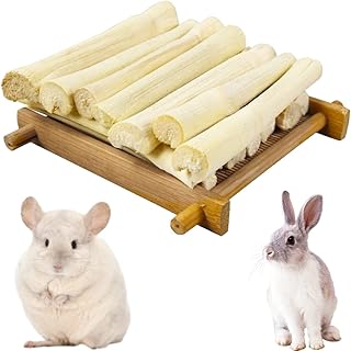 Bâtons à mâcher en bambou doux pour lapins, jouets à mâcher avec dents