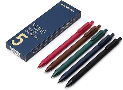 Stylos à encre gel rétractables kaku pure - encre couleur ultra fine 5