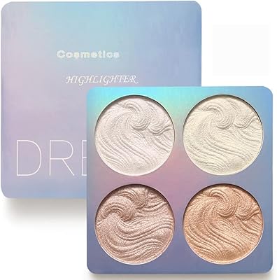 Palette de maquillage surligneur, palette de surligneur, palette de poudre illuminatrice, surligneur blanc