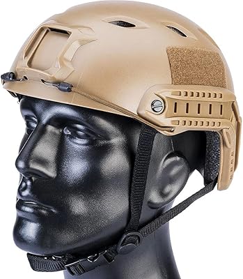 Casque tactique rapide de type pj avec rail latéral et support nvg, casque