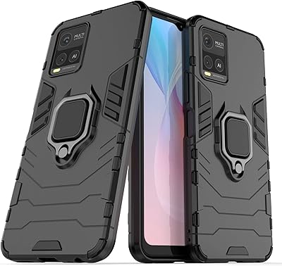 Housse de protection hybride résistante aux chocs, deuxième ressort, avec support pour vivo