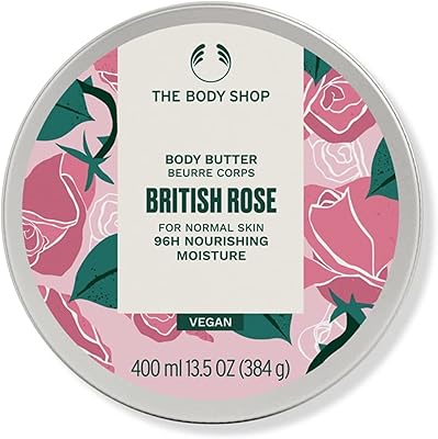 Beurre corporel rose britannique the body shop pour peaux normales 400 ml