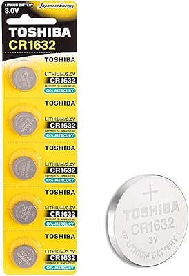 Pile bouton au lithium toshiba 3v, paquet de 5