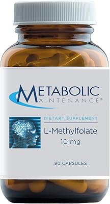Entretien métabolique l-méthylfolate, 10 mg, 90 gélules