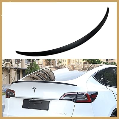 Aileron arrière en fibre de carbone pour tesla model 3 (noir)