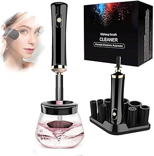 Nettoyeur et sèche-pinceaux de maquillage électrique beauté - professionnel, automatique, rapide, lisse et régulier - rotatif, rotatif pour la plupart des pinceaux de maquillage cosmétiques (noir). Diaytar Sénégal : L'e-commerce qui vous ressemble