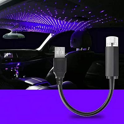 Projecteur d'étoiles de toit de voiture usb salfar avec 3 modes veilleuse d'intérieur