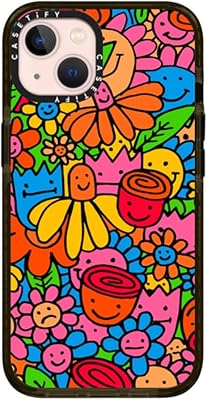 Coque de protection contre les impacts casity pour iphone 13 - motif fleurs