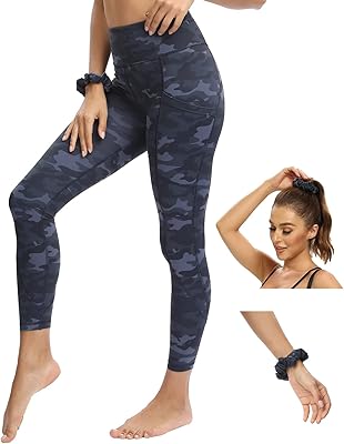 Legging taille haute imprimé léopard ocean pour femme avec ceinture camouflage et legging