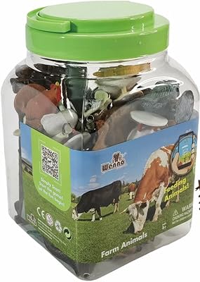Ensemble de jouets animaux de la ferme 30 pièces dans un seau