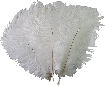 50pcs vraies plumes d'autruche naturelles 6-8" 15-20cm pour l'artisanat maison fête de mariage