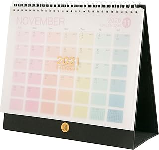 Calendrier de bureau calendriers de novembre 2020 à décembre 2021, papier épais parfait