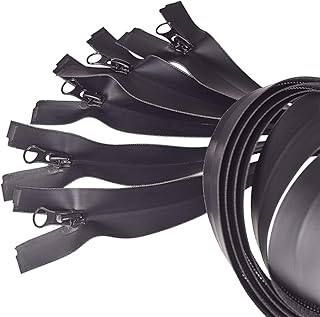 Penecrete 5 pièces 32" noir #5 fermetures éclair en nylon imperméables pour coudre
