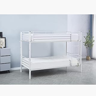 Lit superposé simple home box, vanille, dimensions 210 x 153 x 97,5 cm