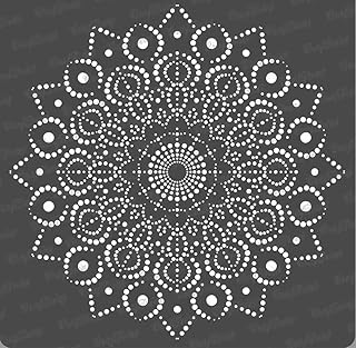 Pochoirs craft treat mandala dot pour peinture sur bois toile papier
