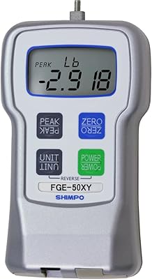 Jauge de force numérique shimpo fge-50xy, plage de mesure 50 lb/20 kg/200 n