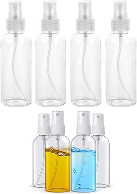 4 pièces de flacons pulvérisateurs de 100 ml + 50 (paquet 8)