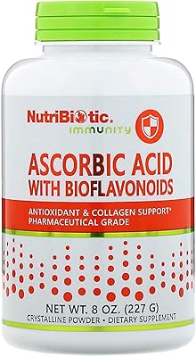 Acide ascorbique nutribiotic - vitamine c 100 % pure - poudre cristalline