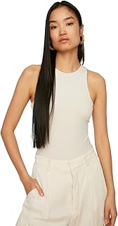 Haut en tricot coupe slim avec chemisier clouté pour femme de trendyol