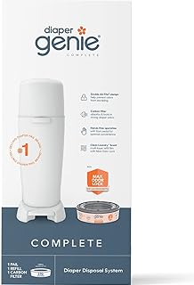 Seau complet playtex diaper genie avec contrôle des odeurs intégré et technologie antimicrobienne