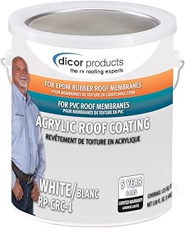 Décor partie 2 revêtement latex acrylique epdm rp-crc-1 - blanc, 1 gallon