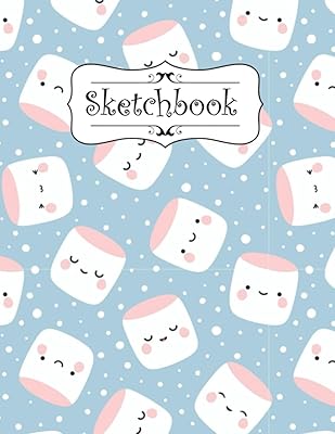 Carnet de croquis : carnet de croquis de guimauve pour enfants, papier à
