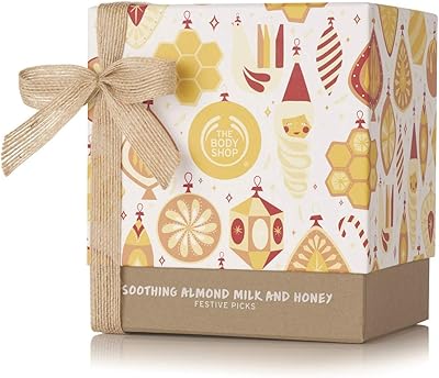 Coffret cadeau lait d'amande et miel the body shop, enrichi en lait d'amande