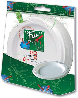 Ensemble d'assiettes jetables fun everyday, matière plastique, diamètre s 15 cm, paquet