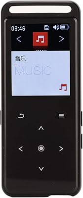 Lecteur mp3 bluetooth 5.0 hifi sans perte, contrôle tactile, lecteur de musique d'enregistrement