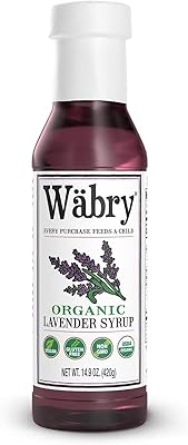 Sirop de lavande biologique wäbry – 16,4 oz (468 g), sirop de café