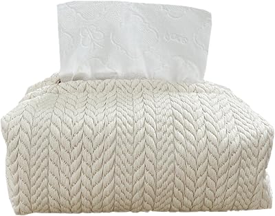 Housse de boîte à mouchoirs en tissu simple matibek design créatif housse lin