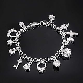 Mignon bracelet femmes bijoux de mode argent cadeau pendentif main