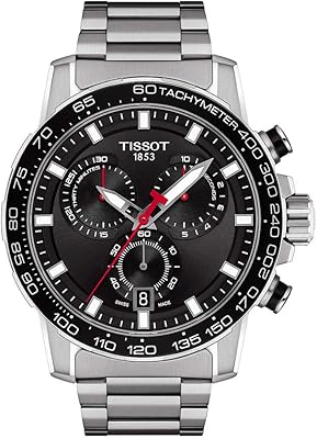 Montre décontractée supersport chrono en acier inoxydable pour homme
