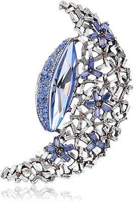 Broche de lune vintage en alliage de strass pour femmes et filles. Commandez en toute confiance sur Diaytar, votre marketplace de confiance