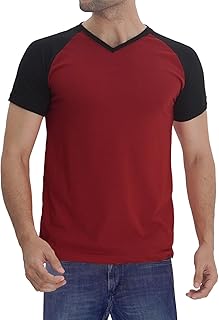 Chemise raglan pour hommes - t-shirt décontracté à manches courtes en jersey doux