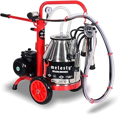Machine à traire de vache melasti 25l, machine à traire électrique portable