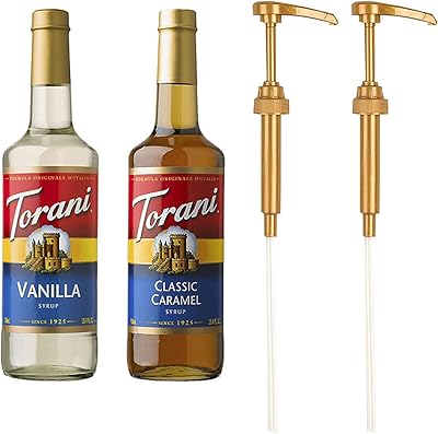 Sirop torani de café vanille et caramel classique 750 ml