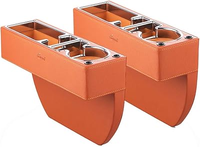 Lot de 2 remplissages de siège de voiture poche latérale pour console