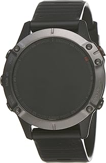 Garmin fenix ​​​​gps-uhr, 6 ruby, multi-sport, growmate schwarzm carbon strap, 47 mm