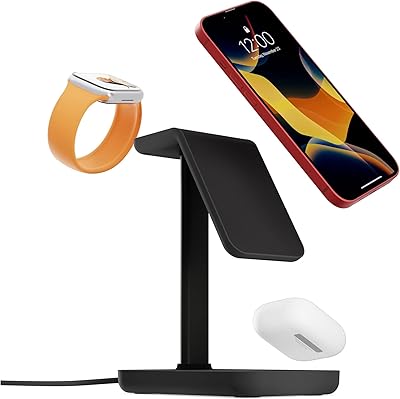 Support de charge magnétique 3 en 1 twelve south hi-rise pour iphone, airpods