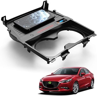 Chargeur sans fil de voiture pour mazda 3 2020 panneau d'accessoires