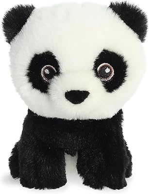 Aurora, 35070, poupée bébé panda eco nation, 5 pouces, peluche, noir et blanc