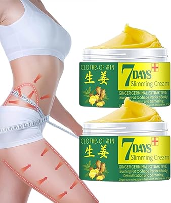 Vucatin 2pcs 7 jours efficace gingembre crème minceur - crème raffermissante corps, crème