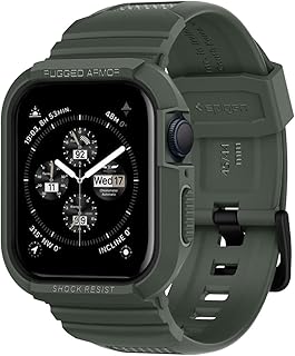 Spigen apple watch 44 mm série 4 avec coque/boîtier et bracelet robustes pro