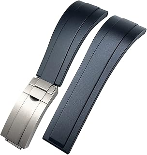 Bracelet de montre en caoutchouc cnhkau 20 mm 21 mm pour rolex daytona